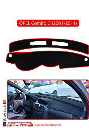 Opel Combo C (2001-2011) Torpido Koruma  Halısı -  Kırmızı Kenar