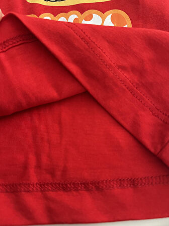 Karakter Desenli Tshirt ve Şortlu Alt Üst Erkek Çocuk Takım