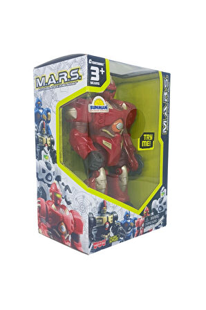 Sunman Oyuncak M.a.r.s. 18 cm Işıklı ve Sesli Yürüyebilen Robot | Çocuklar Için Interaktif Robot Oyuncak