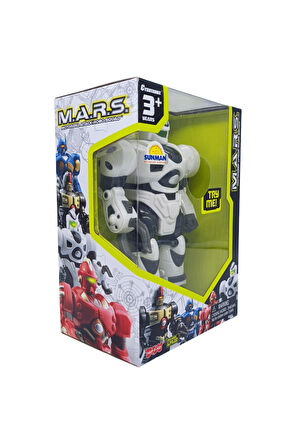 Sunman Oyuncak M.a.r.s. 18 cm Işıklı ve Sesli Yürüyebilen Robot | Çocuklar Için Interaktif Robot Oyuncak