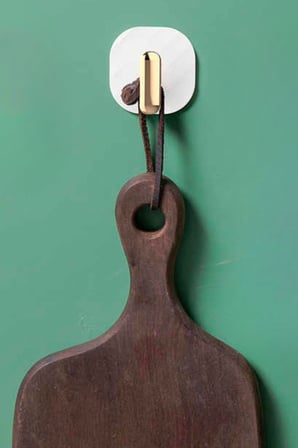 BY NEVSER® 2li Yapışkanlı Retro Askılık Dolap Kapak Kulpu Beyaz