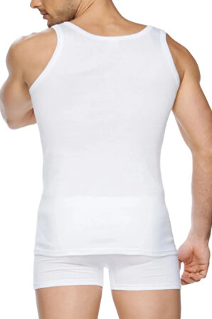 12'li Penye Erkek Atlet Beyaz 24001