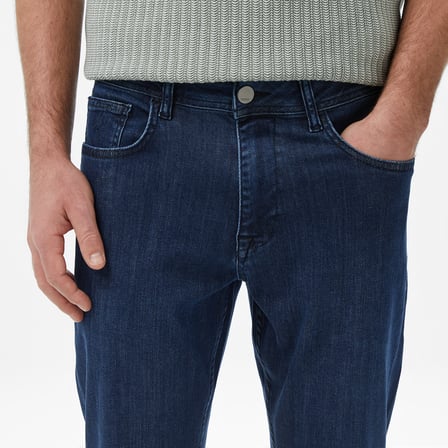 Nautica Erkek Mavi Slim Fit Denim Pantolon