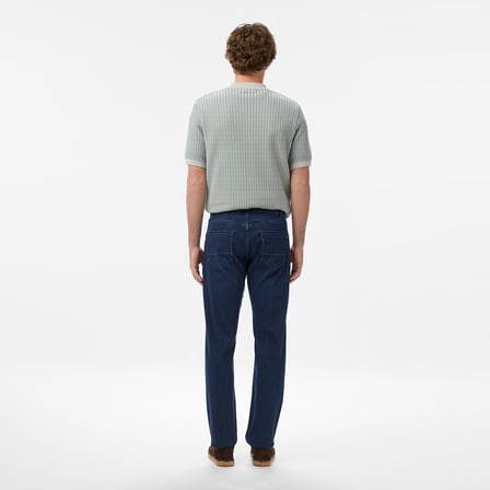 Nautica Erkek Mavi Slim Fit Denim Pantolon
