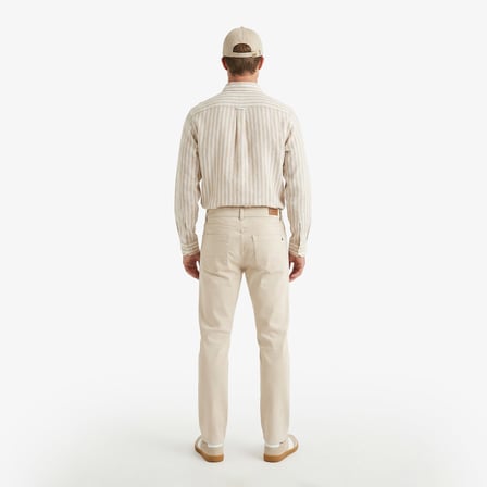 Nautica Erkek Krem Tapered Denim Pantolon