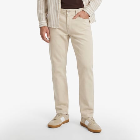 Nautica Erkek Krem Tapered Denim Pantolon