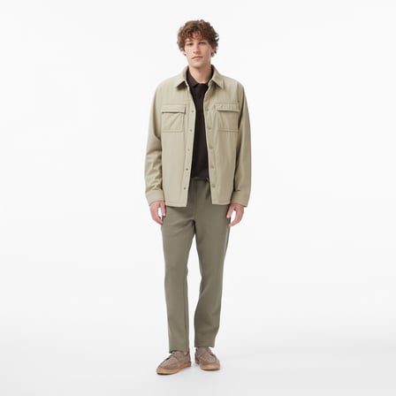 Nautica Erkek Bej Regular Fit Su Geçirmez Ceket