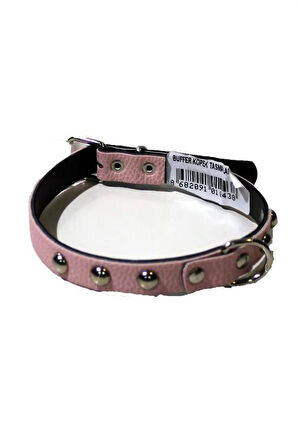 CT-STONES® Yumuşak Dokulu Deri Köpek Gezdirme Boyun Tasması (Large)