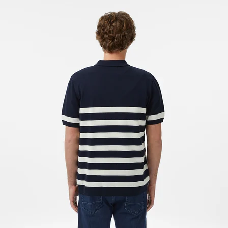 Nautica Erkek Lacivert Regular Fit Kısa Kollu Triko