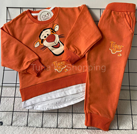 Tiger Baskılı Alt Üst Erkek Eşofman Takımı (Hu3HlmuUCEZTT)