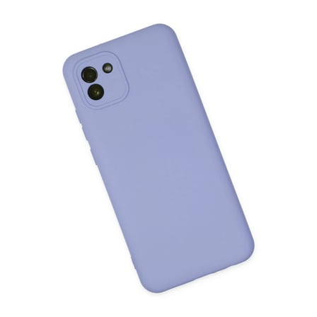 Samsung Galaxy A03 Kılıf Nano içi Kadife Silikon - Lila