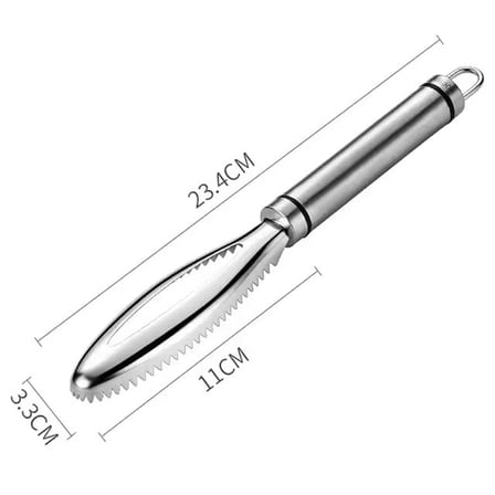 SN-29726 Profesyonel Paslanmaz Çelik Balık Pulu Kazıyıcı ve Çok Amaçlı Sebze Oyacağı 230mm