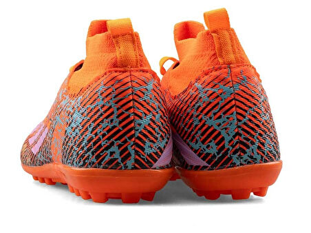 SPORTAÇ 102 Genç Halı Saha Futbol Ayakkabı NEON ORANJ_LİLA_SİYAH