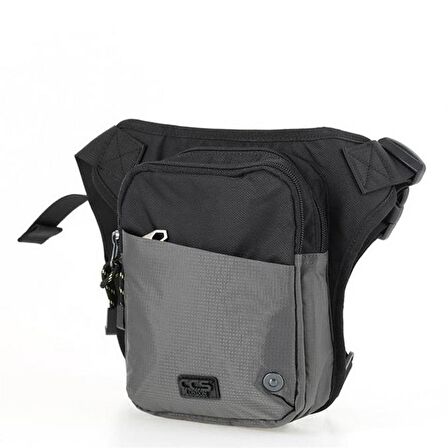 Ççs 31186 Motosiklet Bel Bacak Çanta Gri
