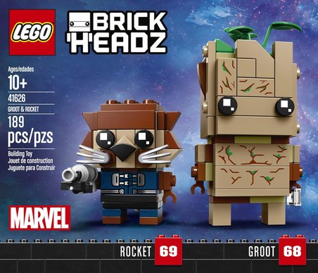 Lego 41626 Brickheadz Groot & Rocket