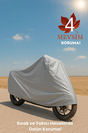 RKS Easy Pro 50 Uyumlu Motosiklet Brandası 4 Mevsim Su Geçirmez Motor Brandası