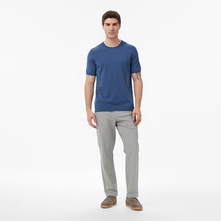 Nautica Erkek Mavi Regular Fit Kısa Kollu Triko
