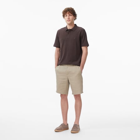 Nautica Erkek Kahverengi Regular Fit Polo Yaka T-Shirt
