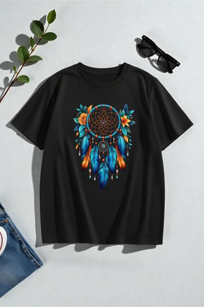 Unisex Rüya Kapanı Baskılı Tasarım Tshirt