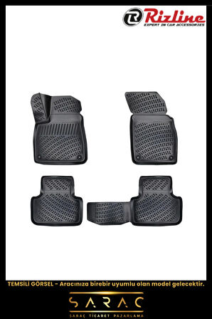 Rizline Seat Arona 2020 Model 3D Havuzlu Paspas