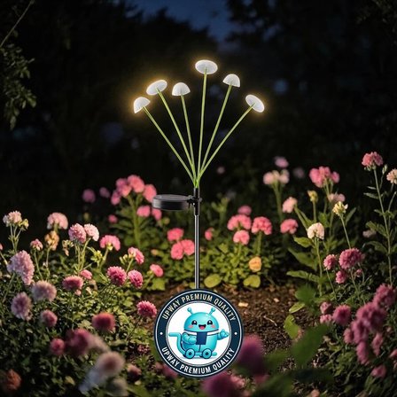 Upway Jellyfish Güneş Enerjili 6 Led Işıklı Dekoratif Bahçe Peyzaj Lambası