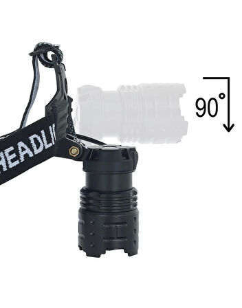 Watton Wt-628 GT100 Led 8000 LÜMEN ŞARJLI KAFA LAMBASI