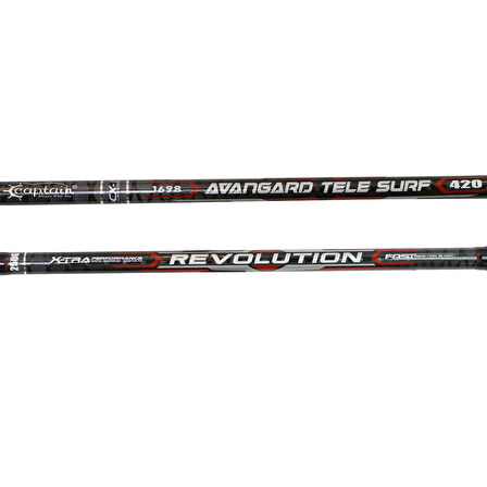 Captain 1698 Avangard 420cm Tele Surf Kamış 100-250gr Atar