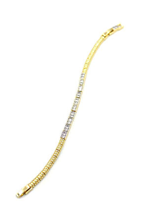 Zirkon Taşlı Bileklik - Altın