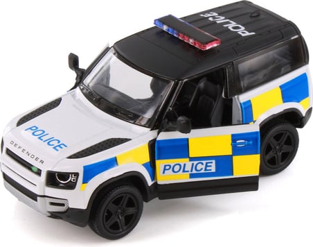 Kinsmart Land Rover Defender Polis Aracı Diecast Model Araba