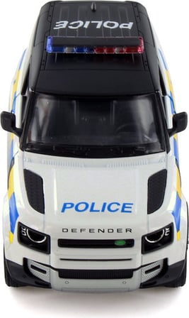 Kinsmart Land Rover Defender Polis Aracı Diecast Model Araba