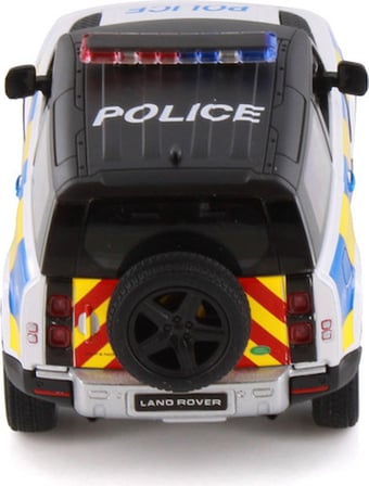 Kinsmart Land Rover Defender Polis Aracı Diecast Model Araba