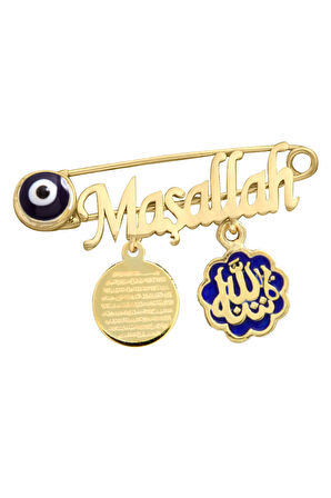 Maşallah Yazılı Bebek Omuz İğnesi