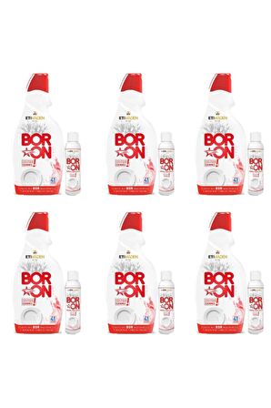 Boron Sıvı Bulaşık Makinesi Deterjanı 6x820 ml & Doğal Parlatıcı 110 ml Hediye 