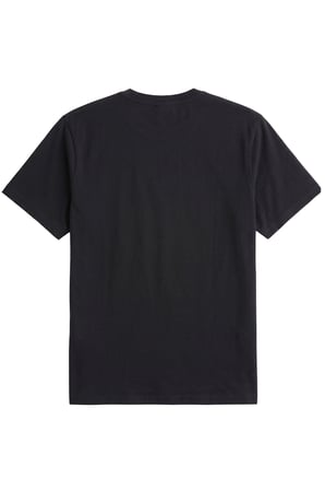 Erkek Siyah Tişört %100 Pamuk Süprem Basic Tişört Bisiklet Yaka Nakışlı T-shirt ERKEK-NAKIŞLI