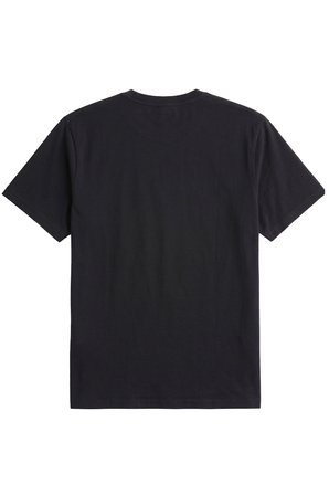 Erkek Siyah Tişört %100 Pamuk Süprem Basic Tişört Bisiklet Yaka Nakışlı T-shirt ERKEK-NAKIŞLI