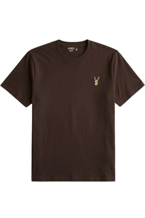 Erkek Siyah Tişört %100 Pamuk Süprem Basic Tişört Bisiklet Yaka Nakışlı T-shirt ERKEK-NAKIŞLI