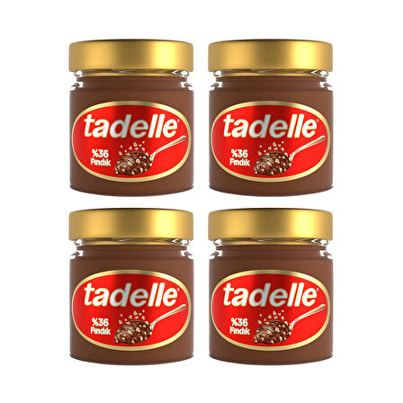 Tadelle Parça Fındıklı Kakaolu Fındık Ezmesi 200 Gr x 4 Adet