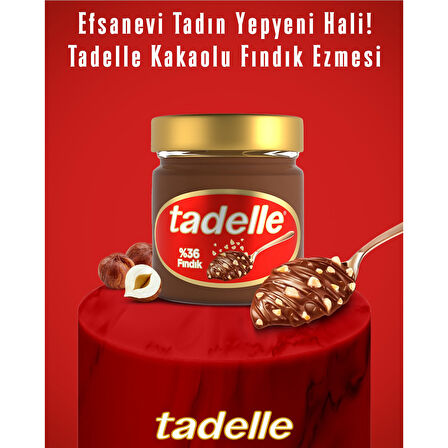 Tadelle Parça Fındıklı Kakaolu Fındık Ezmesi 200 Gr x 4 Adet