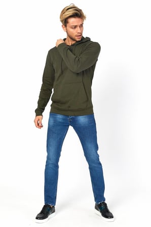 Twenty3 Erkek Basic Kapşonlu Kanguru Cep Sweat Shirt
