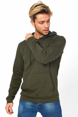 Twenty3 Erkek Basic Kapşonlu Kanguru Cep Sweat Shirt
