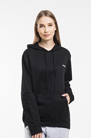 SPR21K61Baskılı Kapş.Kanguru Cepli Sweatshirt