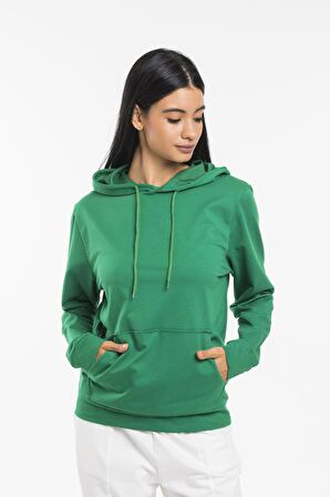 SPR21K55 Kadın Kapş. Kanguru Cepli Sweatshirt