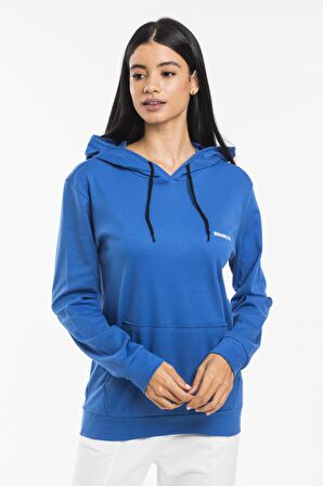 SPR21K61Baskılı Kapş.Kanguru Cepli Sweatshirt