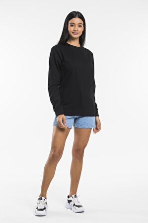 SPR21K30 Kadın Bisiklet Yaka Sweatshirt