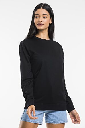 SPR21K30 Kadın Bisiklet Yaka Sweatshirt