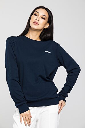 SPR21K18 Kadın Bisiklet Yaka Sweatshirt