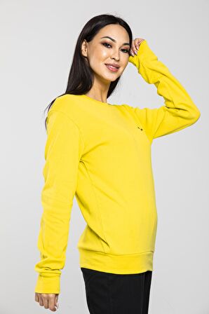 SPR21K18 Kadın Bisiklet Yaka Sweatshirt