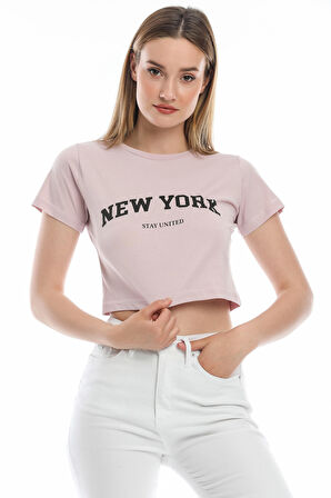 SPR21Y15 Newyork Baskılı T-Shirt