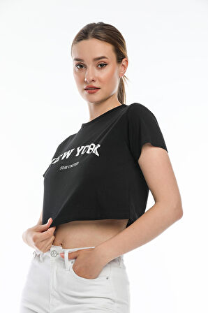 SPR21Y15 Newyork Baskılı T-Shirt