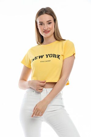 SPR21Y15 Newyork Baskılı T-Shirt